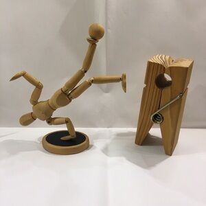 Magnetic Mannequin Figure + Push Pin Clip